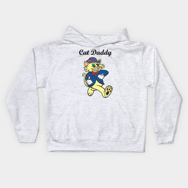 Cat Daddy Kids Hoodie by Russ Farris Art